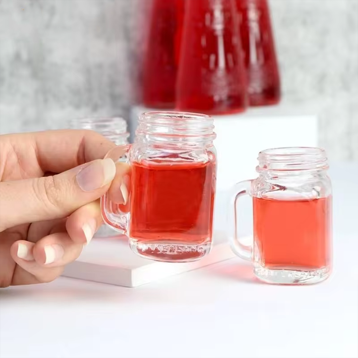 Melbify Tequila Shot Glasses | 40ml | Luxury Shot Glass Set for Vodka, Jagermeister, Party Favors |Quirky Designs | Imported Shot Glass