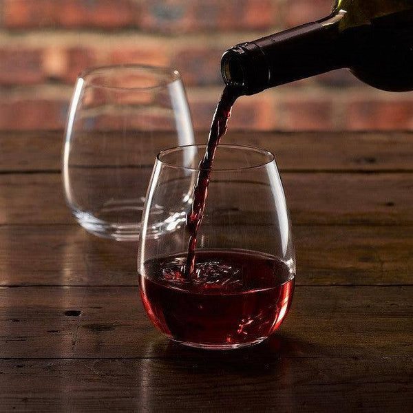 Melbify Stemless Wine Glass | Volume=550ML | Perfect for Red & White Wine & Champagne | Ideal Gift for Women,Men, Wedding, Birthday, Christmas