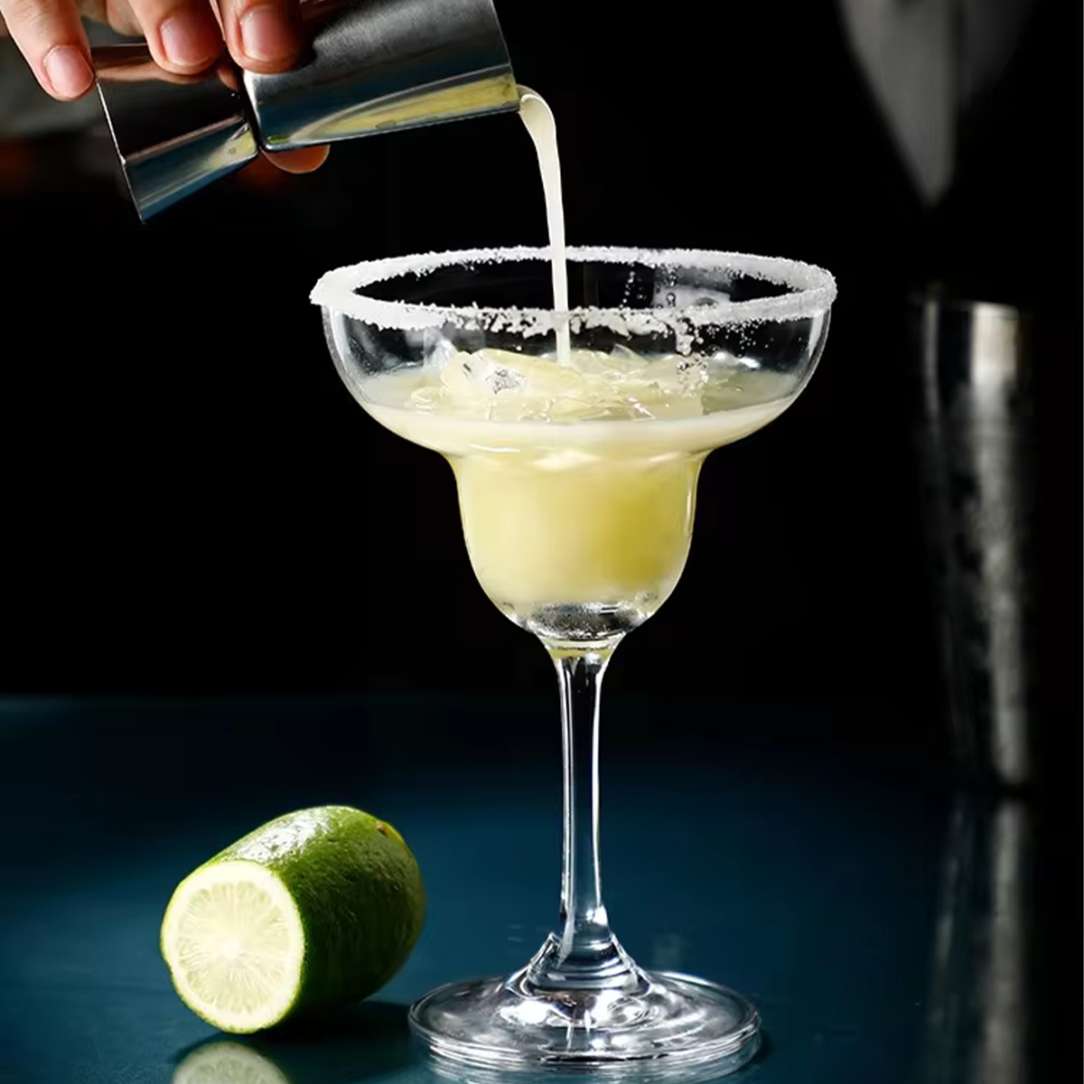 Melbify Margarita Glasses | 450ml | Martini Glasses |Cocktail Glasses for Margarita,Martini,Cocktails | Fancy| Unique| Imported