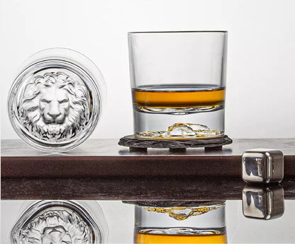 Plain Lion Whiskey Glass