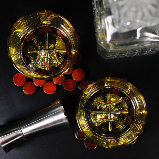 Melbify Basket Ball Whiskey Glass | 300 ml | Golden Plated Whiskey Glass| Premium | Unique| Big| Broad | Royal | High end| Expensive| Whiskey Glass Set for Basket Ball Lovers