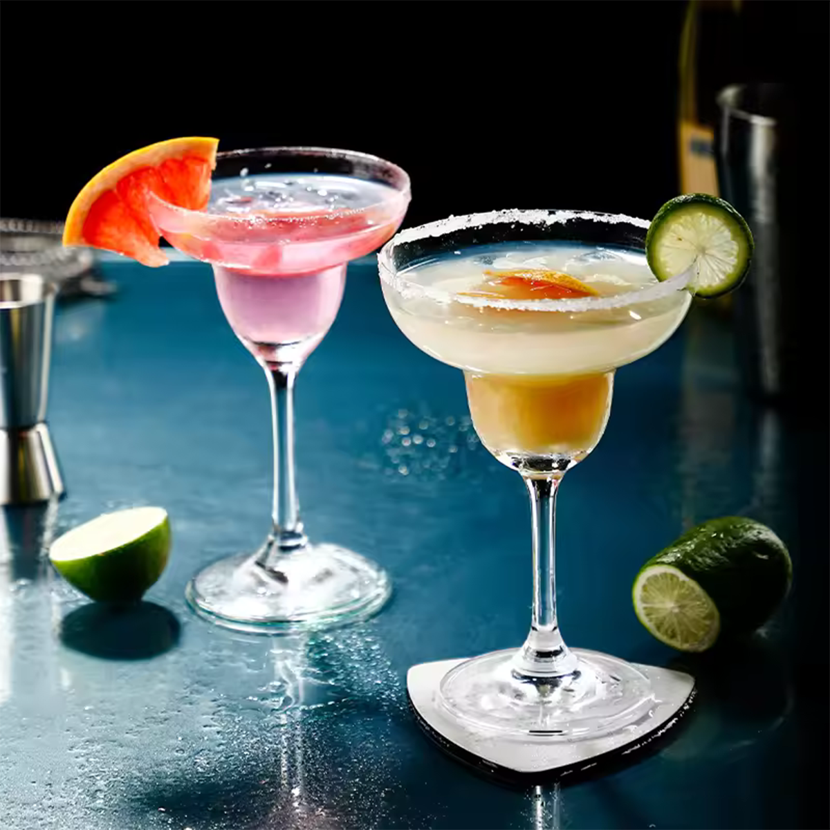 Melbify Margarita Glasses | 450ml | Martini Glasses |Cocktail Glasses for Margarita,Martini,Cocktails | Fancy| Unique| Imported