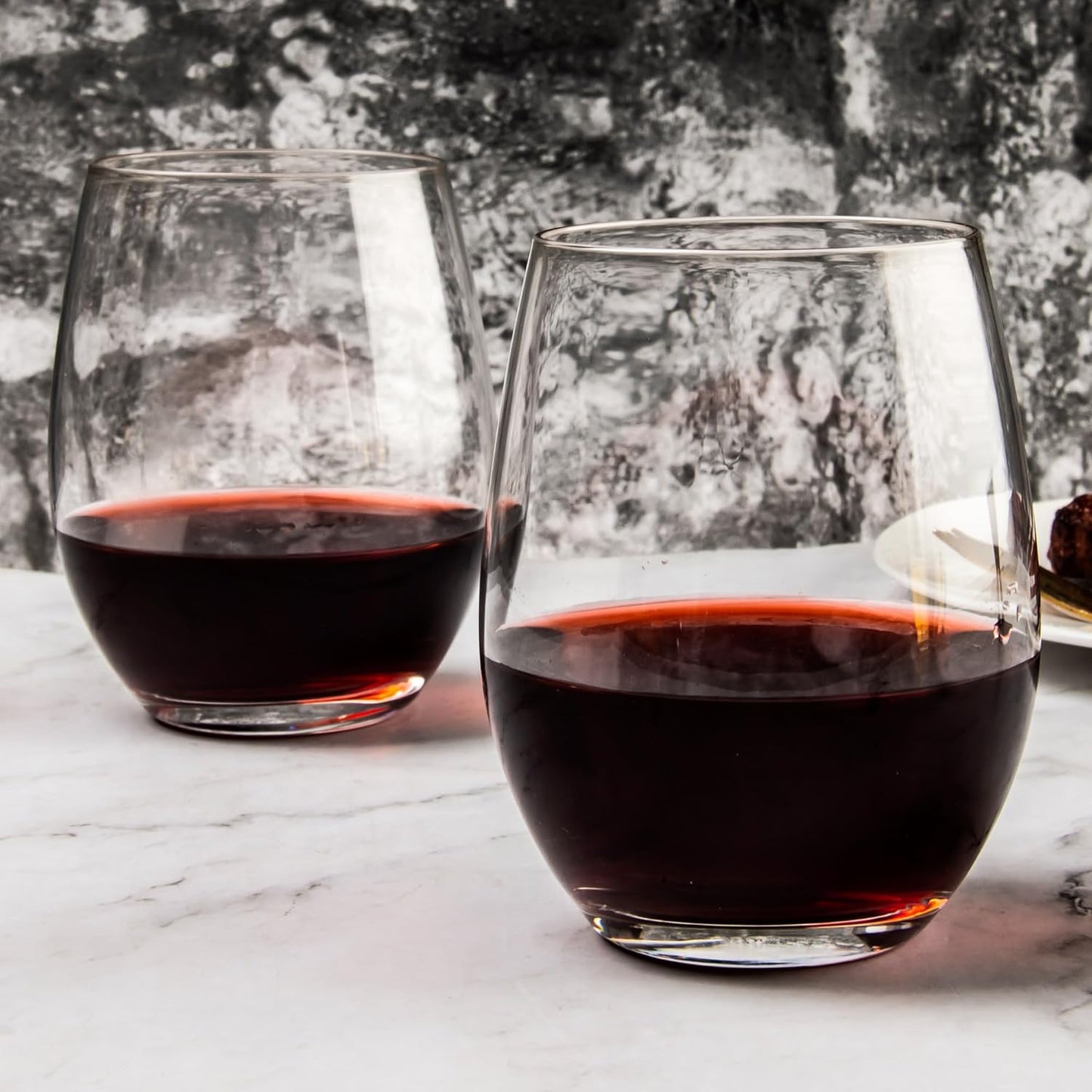Melbify Stemless Wine Glasses Gift Set | Set of 6 |Elegant Gift Box|Ultra-Premium Wine Glass |Luxury|Fancy|Crystal Glass | Limited Edition |Perfect for Red White Wine Champagne|Ideal For Wedding, Couple, Anniversary Gift