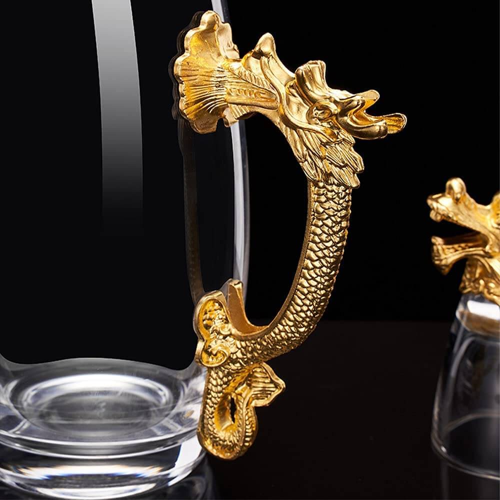Zodiac Decanter(250 ml) with 12 Shooter Glass(25ml) melbify