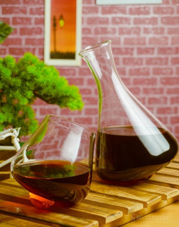 Rolly Polly Wine Decanter 1250 ml & 2 Glasses 330 ml melbify