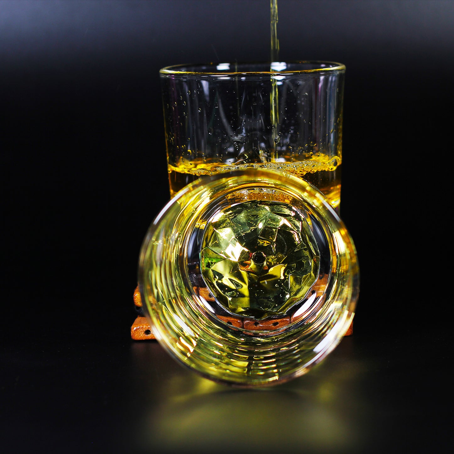 Gold Italian Opera Whiskey Glass,300 ml
