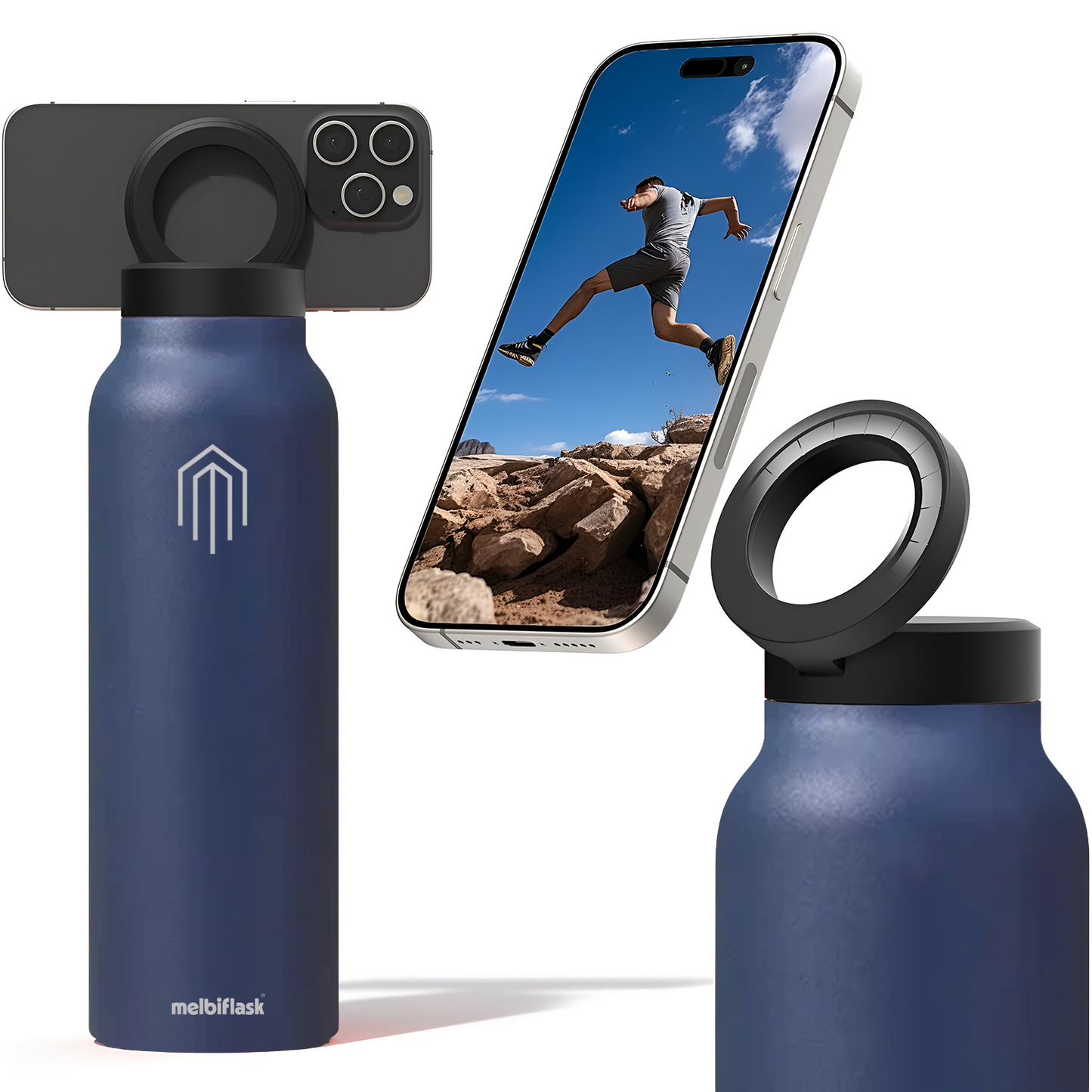Melbipod Navy Blue - melbiflask