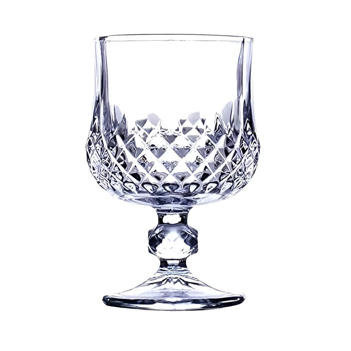 Melbify Diamond Cut Brandy Snifter | 180 ml | Cognac | Tulip Glass | Crystal, Luxury, Large, Elegant, Old Fashioned