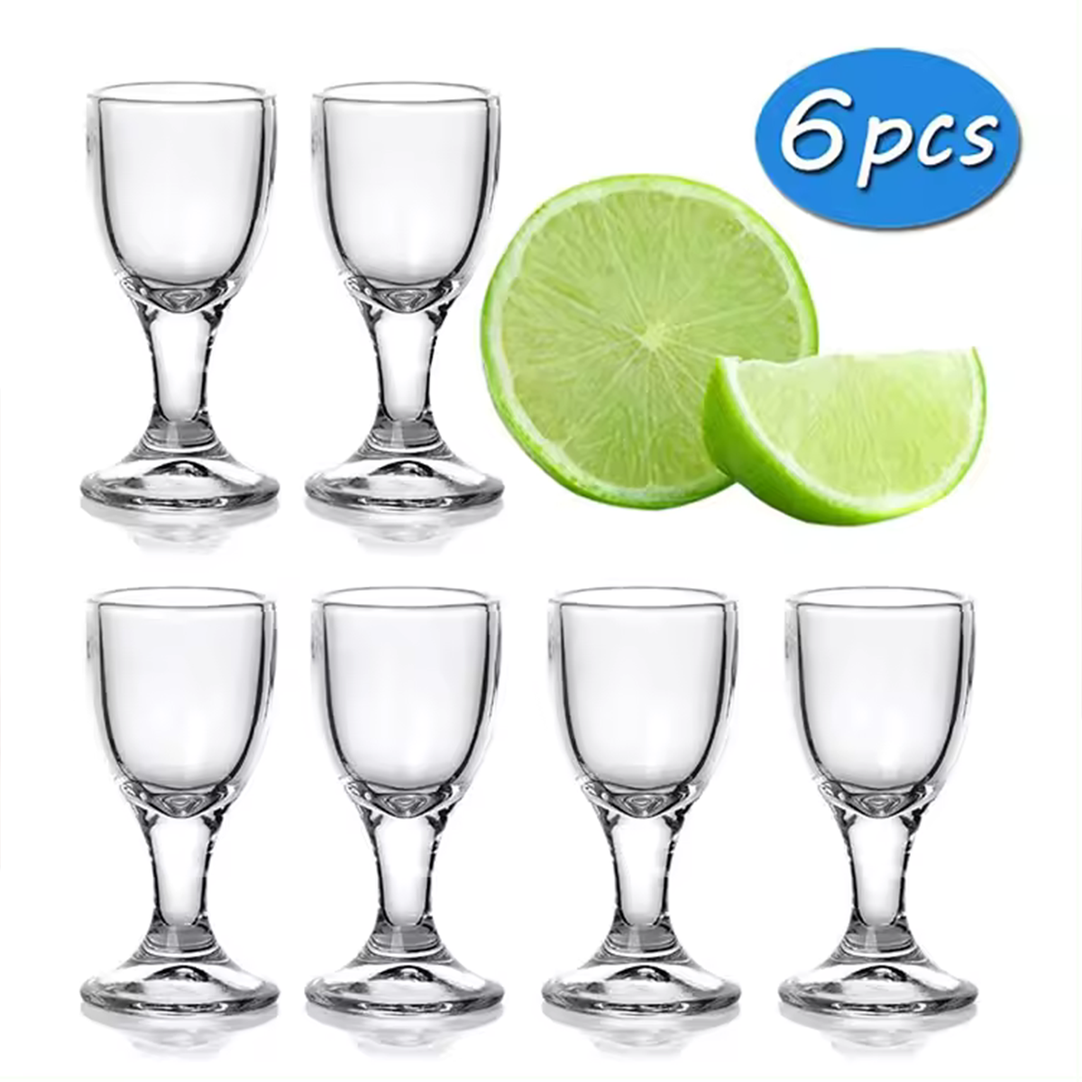 Melbify Goblet Shot Glasses | 30ml | Tequila Shot Glass Set | Vodka Shot Glasses | Party Shot Glasses | Luxury Shooter Glasses | Quirky Shot Glass