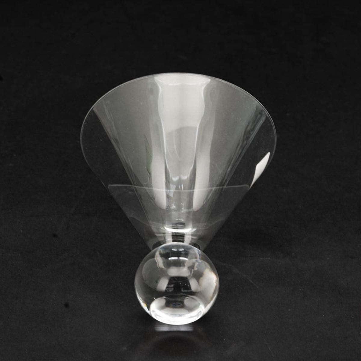 Luxury Plain Ball Martini Glasses | 270ml | Crystal Wine Glass Set | Stemless Wine Glasses | Wide Mouth Wine Glasses| Fancy Wine Glassware | Designer Wine Glasses | Unique Martini Glasses