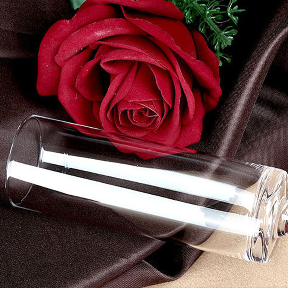 Melbify Cylinder Wine Glasses | 160 ml | Luxury Wine Glassware | Wide Mouth | Designer Wine Glasses | Unique | Crystal Wine Glass Set | Luxury Wine Glass