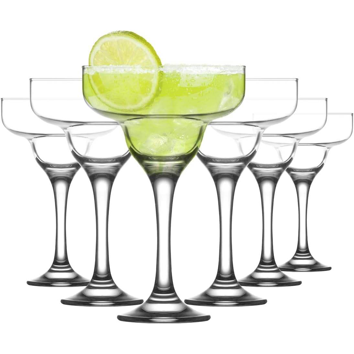 Melbify Margarita Glasses | 450ml | Martini Glasses |Cocktail Glasses for Margarita,Martini,Cocktails | Fancy| Unique| Imported