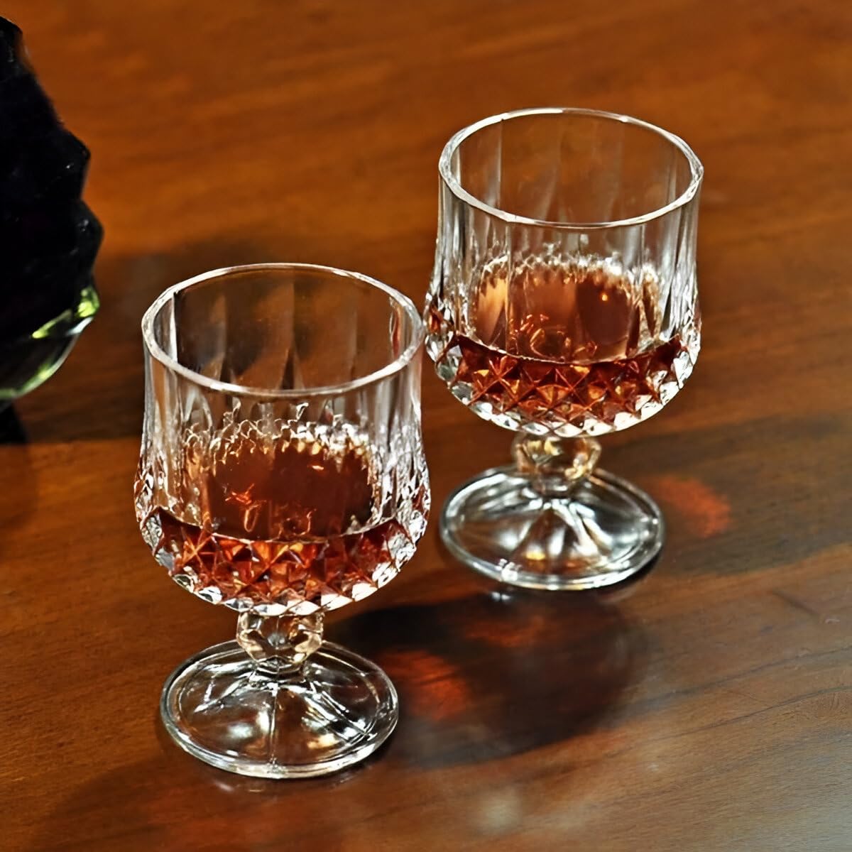 Melbify Diamond Cut Brandy Snifter | 180 ml | Cognac | Tulip Glass | Crystal, Luxury, Large, Elegant, Old Fashioned