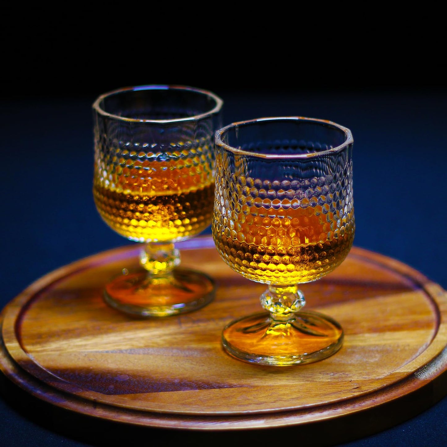 Melbify Crystallite Brandy Snifter Glasses | 180 ml | Cognac, Brandy Balloon, Tulip Glasses | Large, Elegant, Old Fashioned Crystal Barware