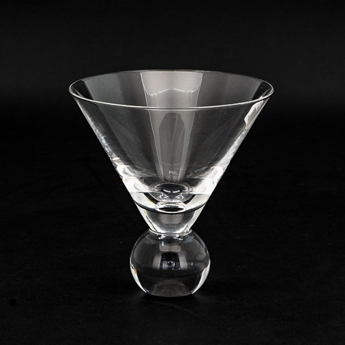 Luxury Plain Ball Martini Glasses | 270ml | Crystal Wine Glass Set | Stemless Wine Glasses | Wide Mouth Wine Glasses| Fancy Wine Glassware | Designer Wine Glasses | Unique Martini Glasses