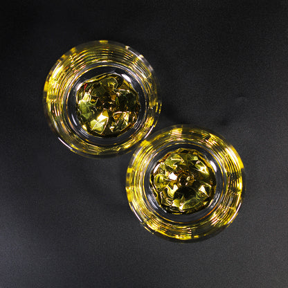 Gold Italian Opera Whiskey Glass,300 ml