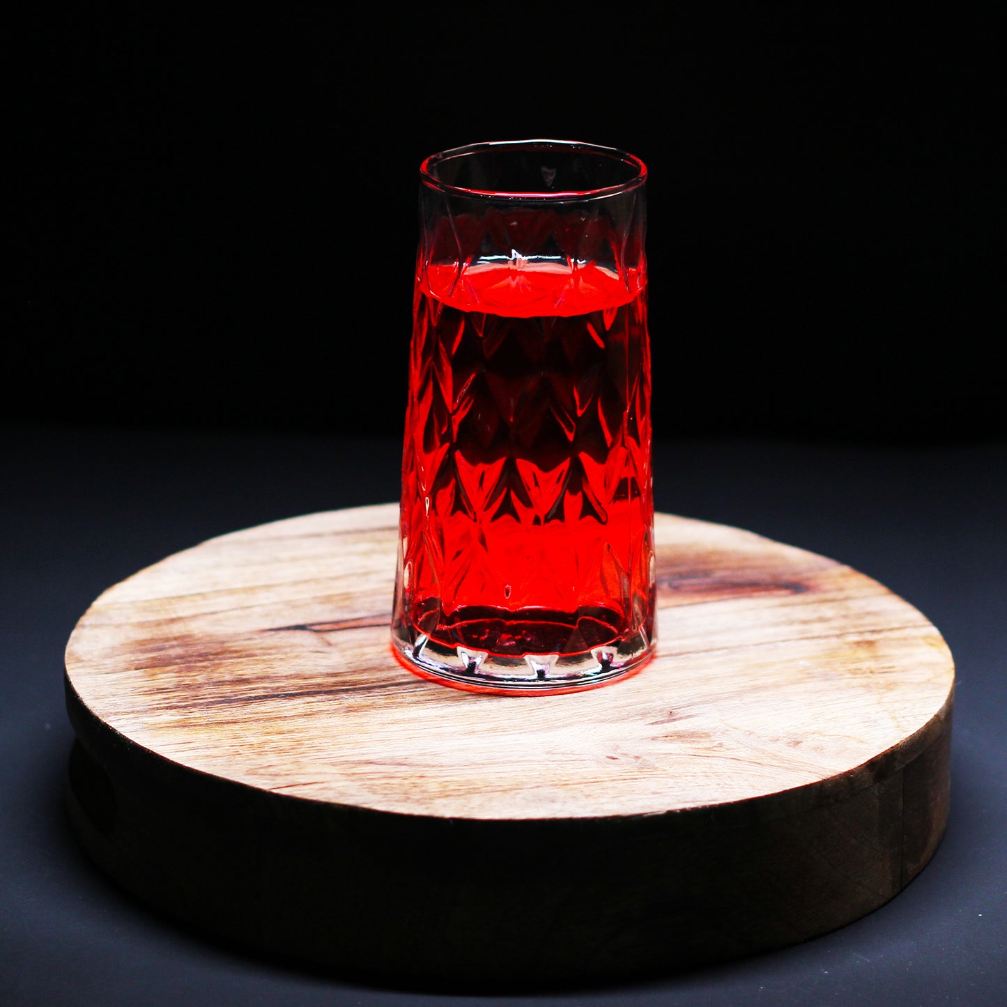 Melbify Leafy Cocktail Glasses | 350 ml | Highball Cocktail Glass | Tall Glasses for Cocktail | Long Cocktail Glass | Unique LIIT Cocktail Glass