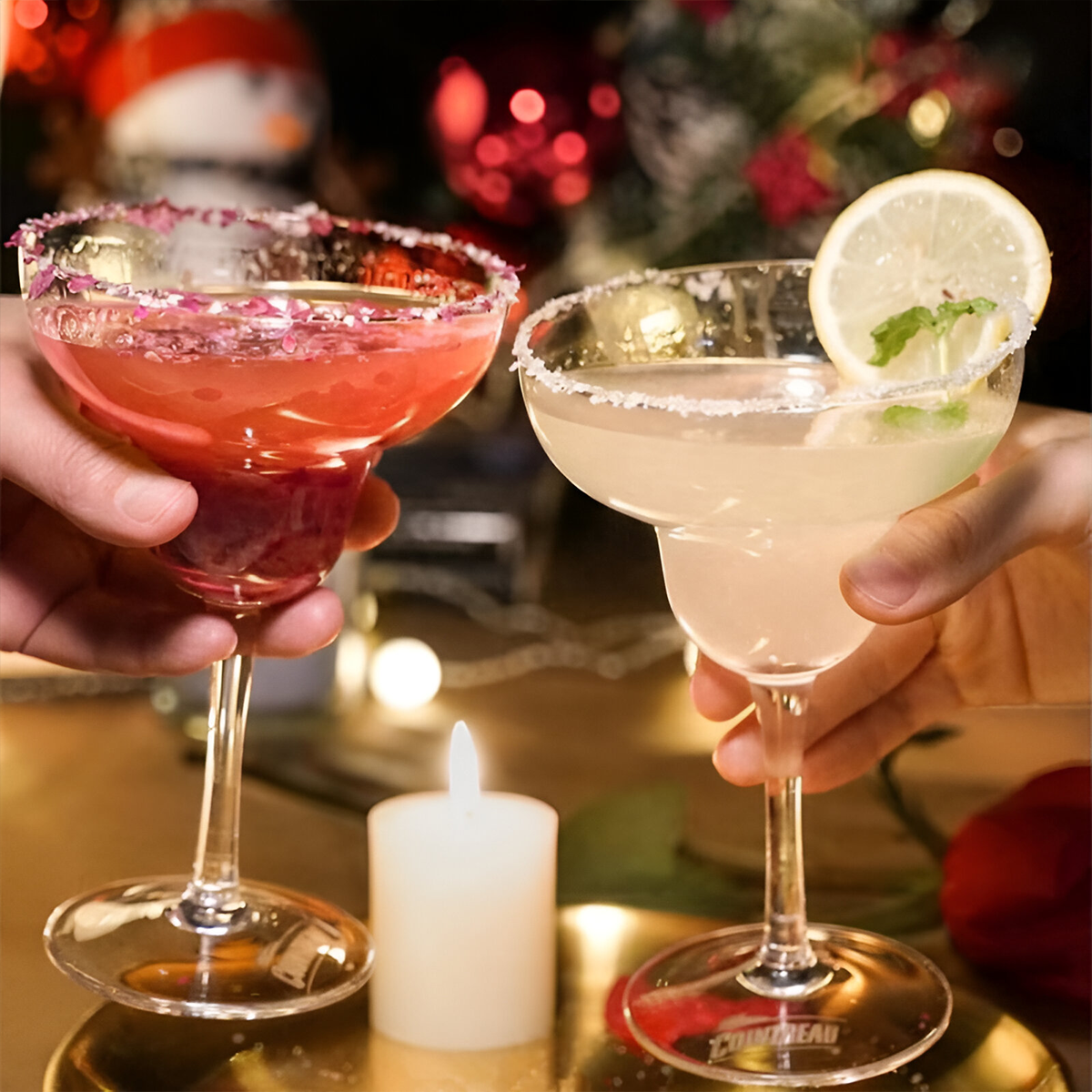 Melbify Margarita Glasses | 450ml | Martini Glasses |Cocktail Glasses for Margarita,Martini,Cocktails | Fancy| Unique| Imported