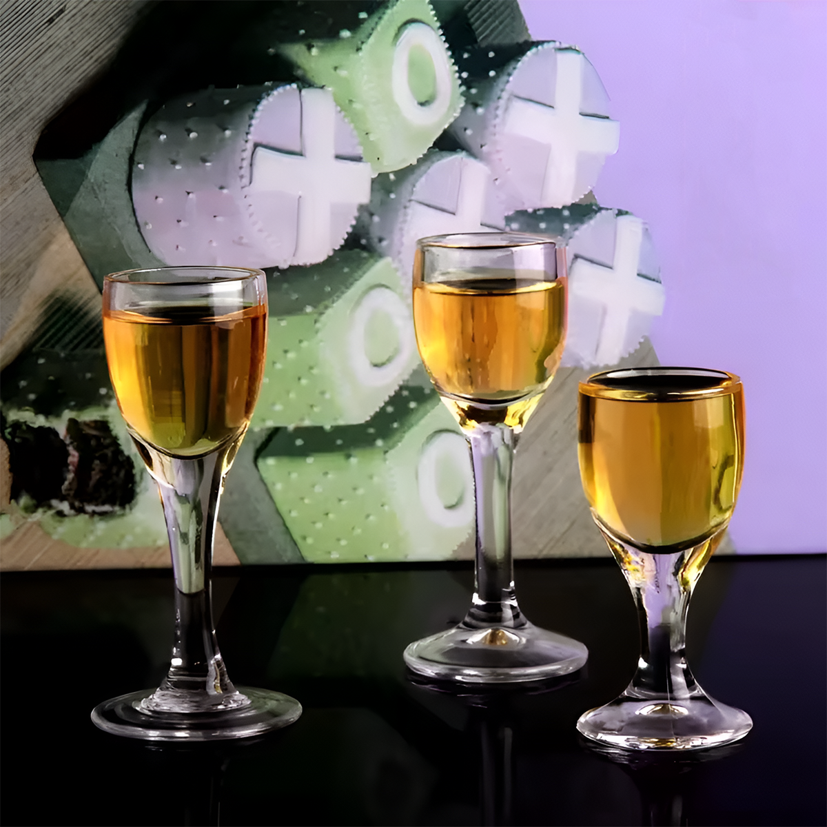 Melbify Goblet Shot Glasses | 30ml | Tequila Shot Glass Set | Vodka Shot Glasses | Party Shot Glasses | Luxury Shooter Glasses | Quirky Shot Glass