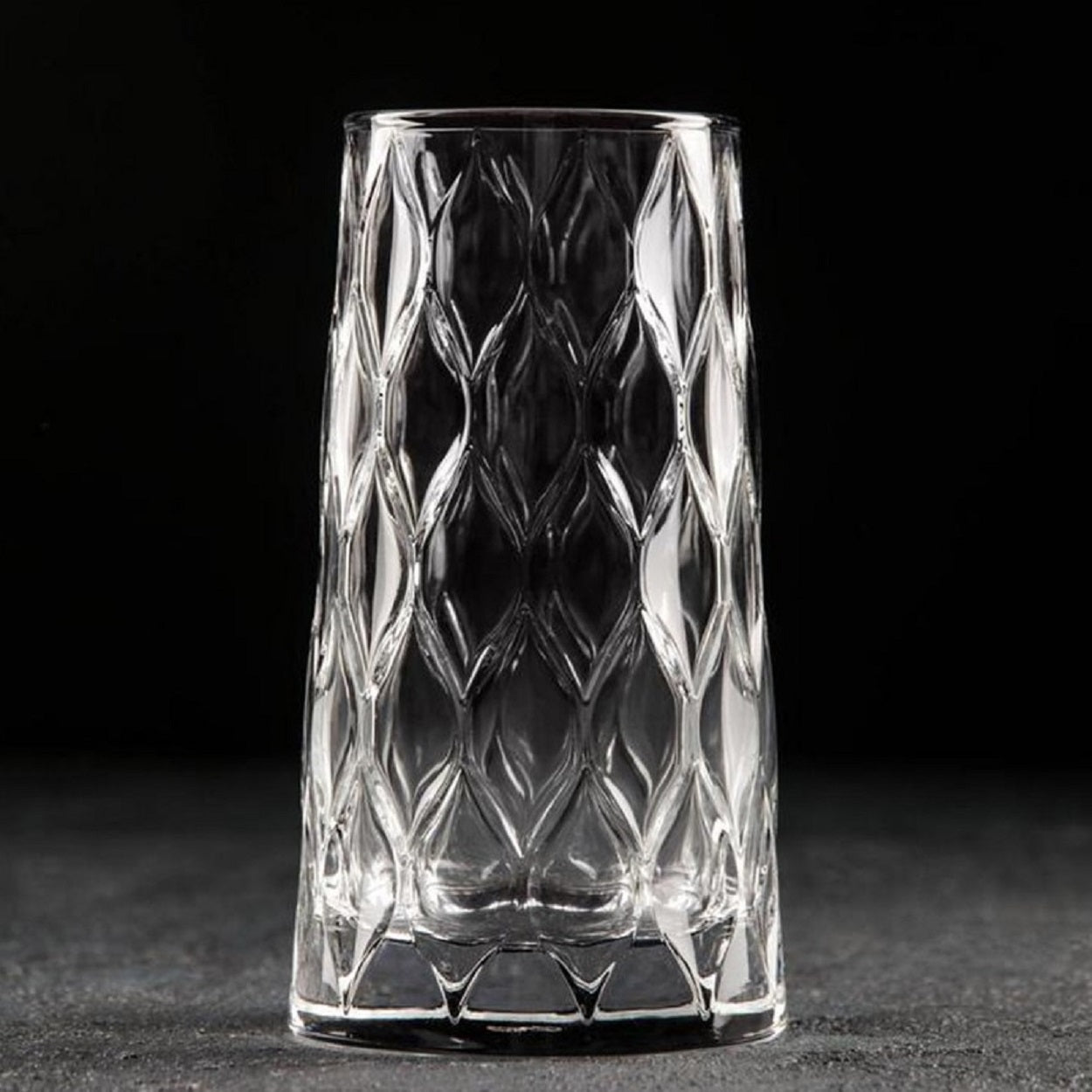 Melbify Leafy Cocktail Glasses | 350 ml | Highball Cocktail Glass | Tall Glasses for Cocktail | Long Cocktail Glass | Unique LIIT Cocktail Glass