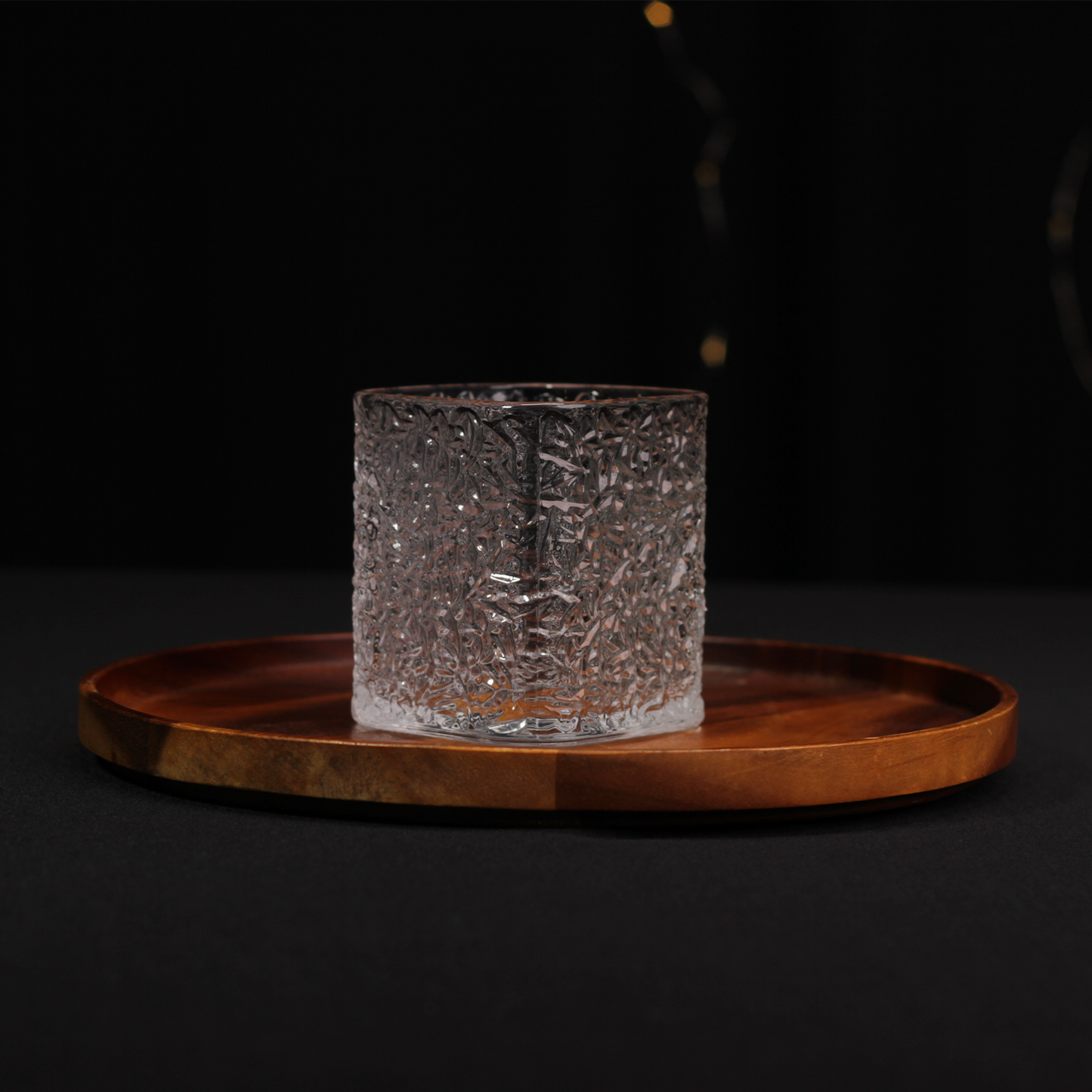 Melbify Japanese Fern Textured Whiskey Glasses | Volume=370ML | Premium | Square Whiskey Glass | Rocks Glasses | Perfect for Whiskey, Scotch, Rum, and Cognac