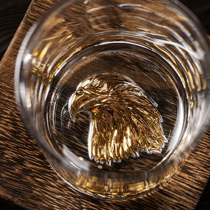 Melbify Unusual Gold Eagle Label Whiskey Glass My Store Whiskey Glasses