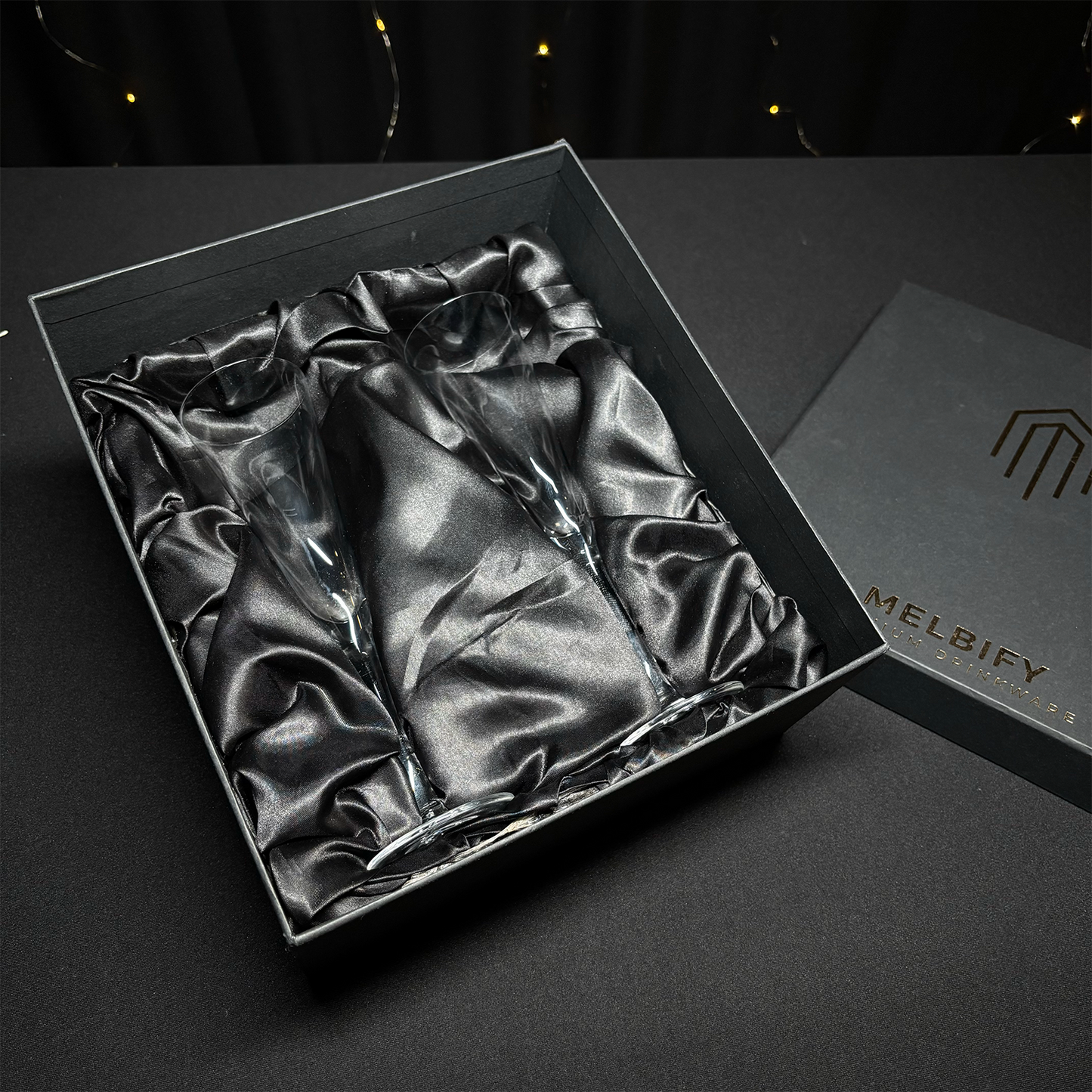 Melbify Aviary Wine Glasses Gift Set | 200 ML | Set of 2 |Elegant Gift Box|Champagne Glass|Ultra Premium|Limited Edition|Perfect for Red White Wine & Champagne|Ideal For Wedding Couple Anniversary Gift