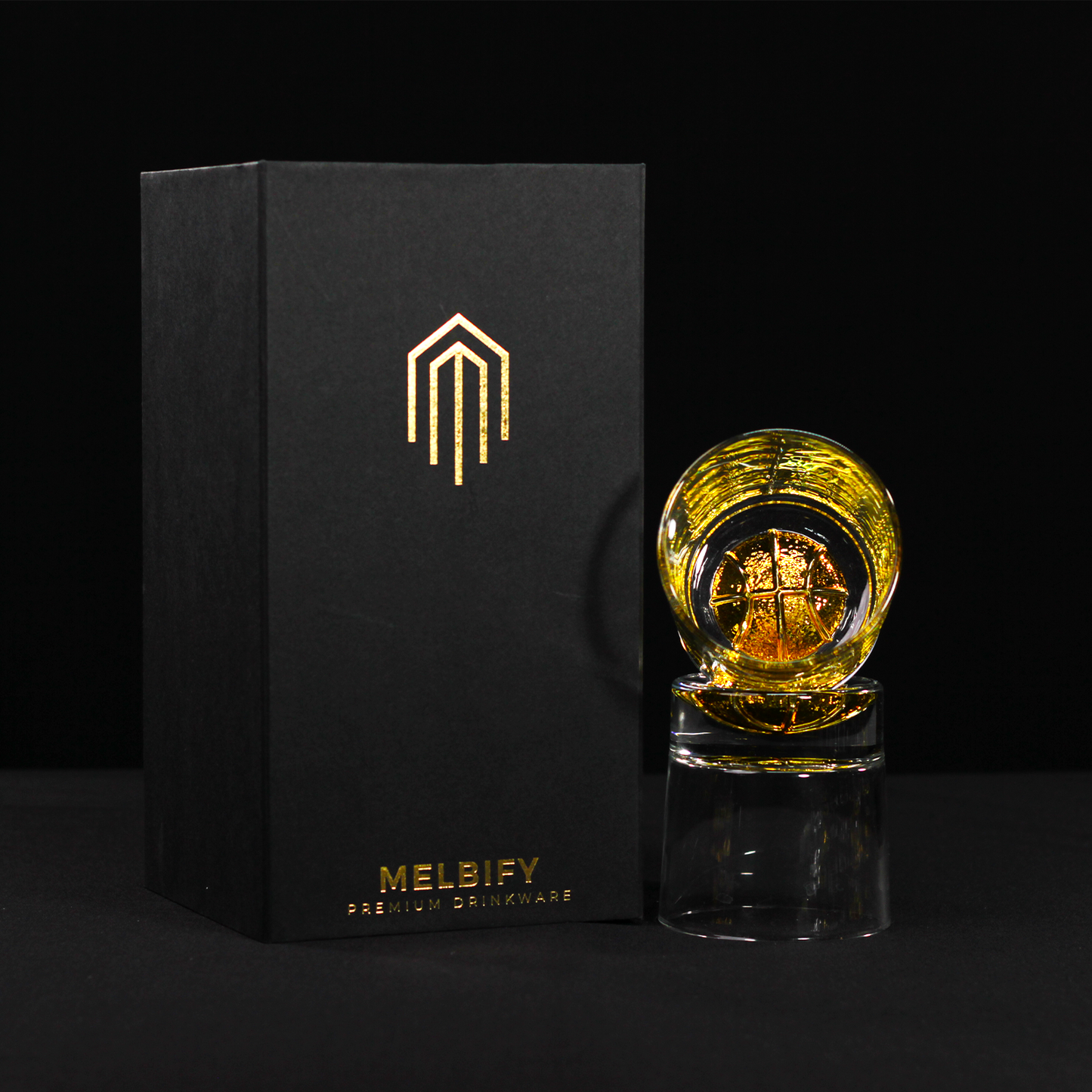 Basketball Gold Gift Box - Set of 2