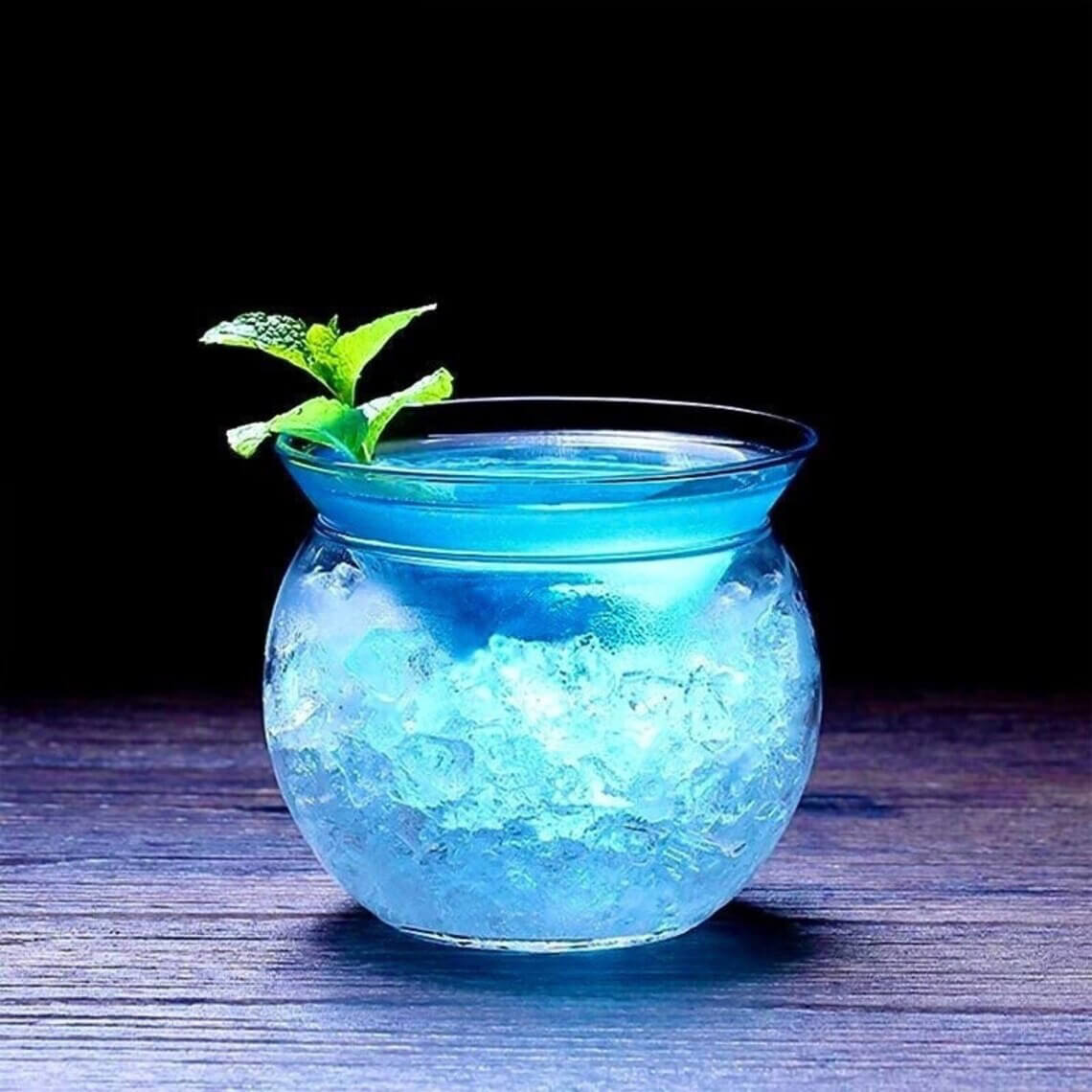 Chiller Ice Bowl Cocktail Martini Glass 300ml melbify