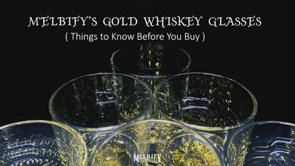 Melbify Unusual Gold Elephant Label Whiskey Glass