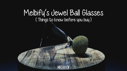Jewel Ball Wine Glasses Set of 2,220 ML