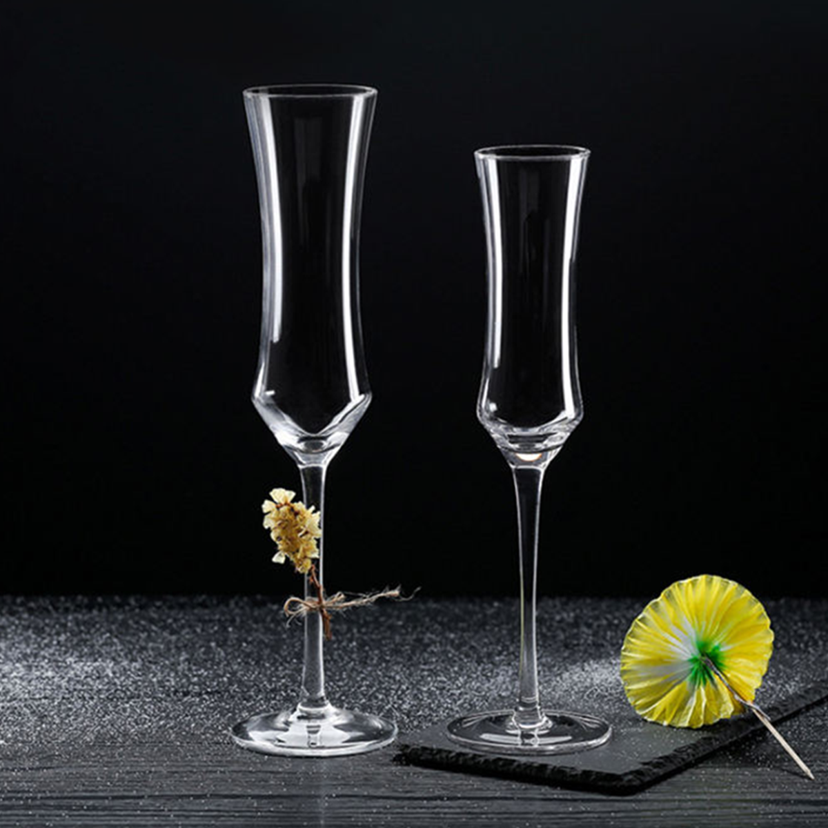 Melbify Tube Wine Glasses | 160 ml | Wide Mouth Luxury Wine Glass | Fancy| Imported | Crystal Wine Glasses Gift Set | Designer | Unique Wine Glasses