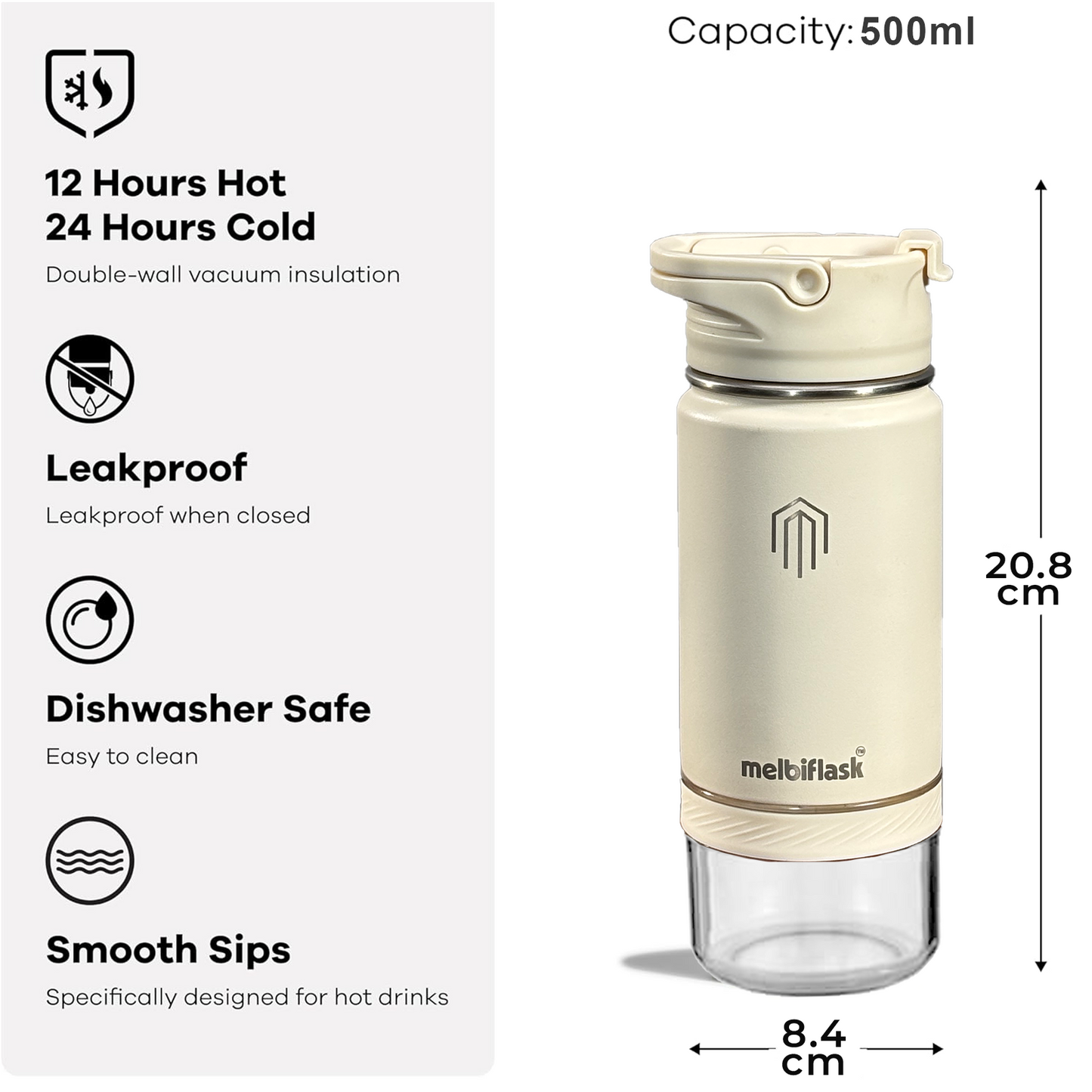 Melbiflask Mini White