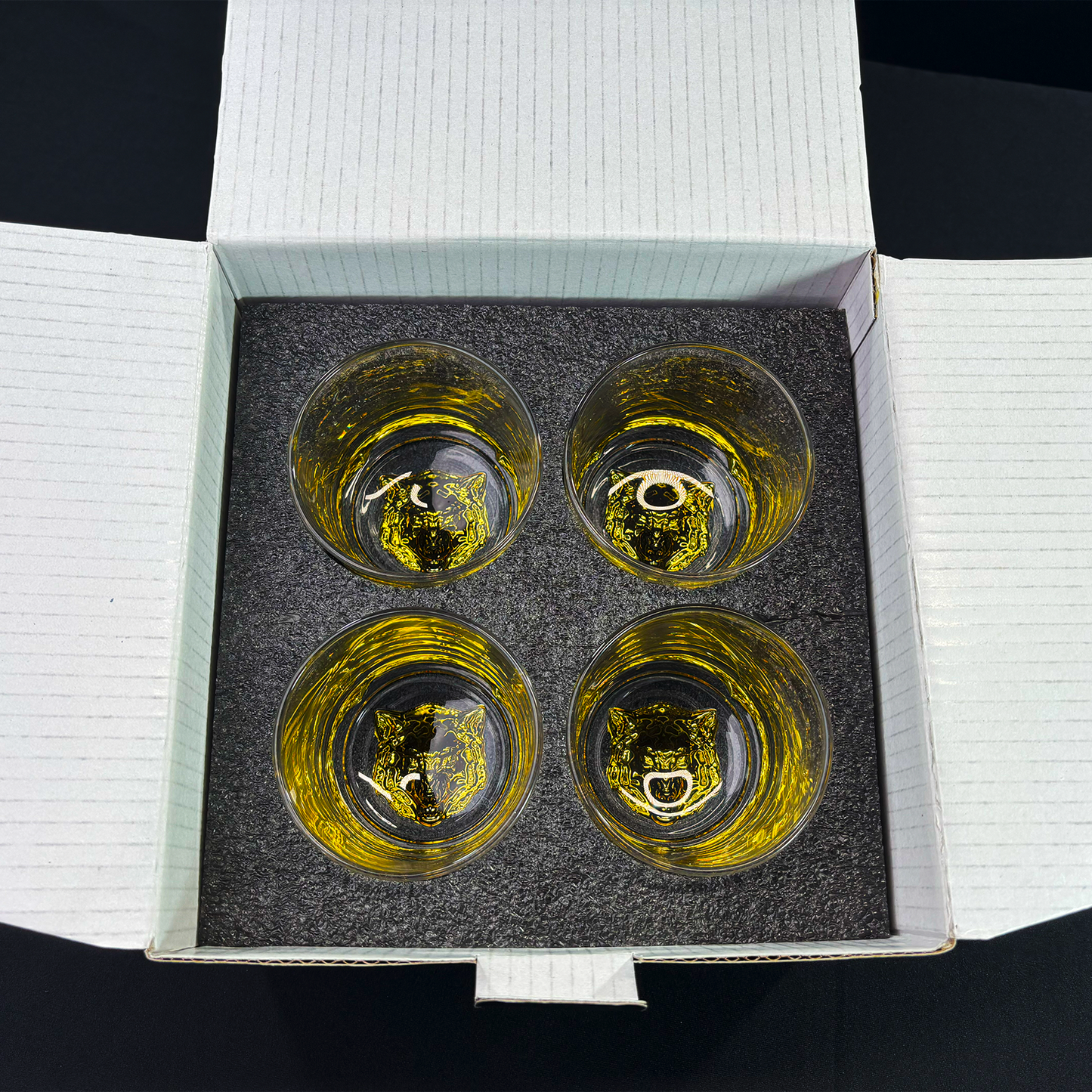 Gold Wolf Gift Box - Set of 4