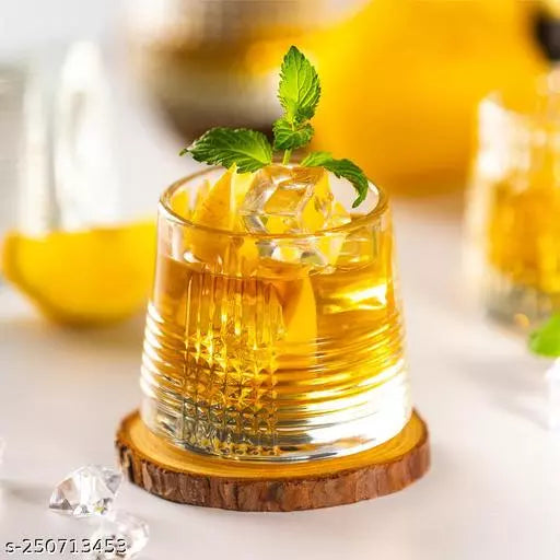 Abstract Spinner Rotating Whiskey Glass,180 ml,Set of 6 melbify shot glasses