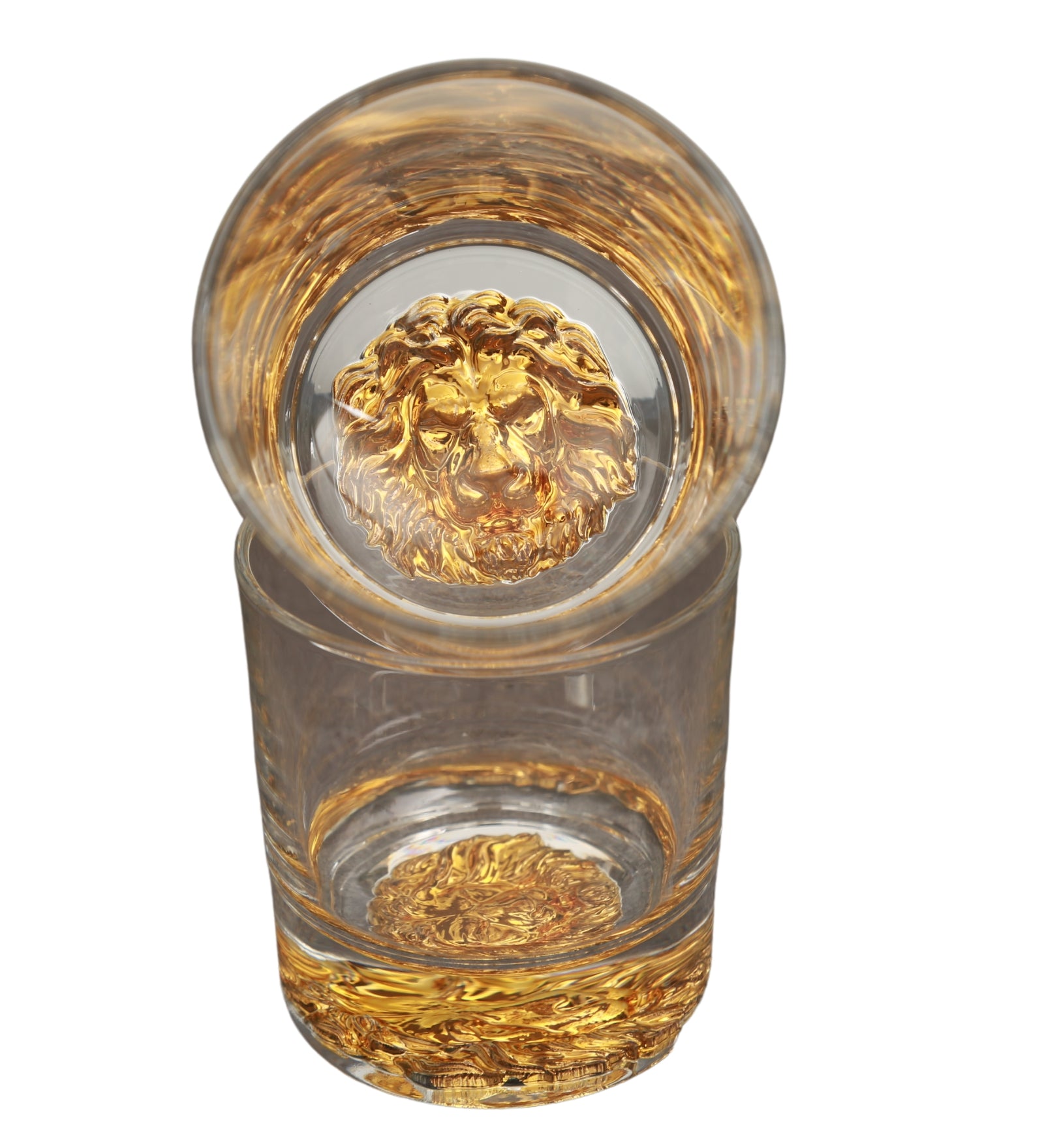 Melbify Unusual Gold Lion Label Whiskey Glass My Store Whiskey Glasses