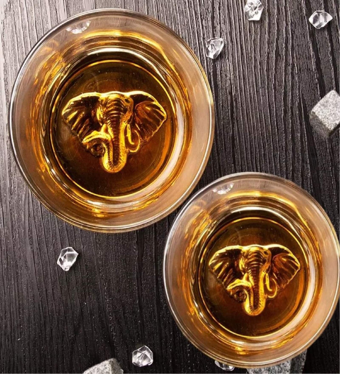 Melbify Unusual Gold Elephant Label Whiskey Glass My Store Whiskey Glasses