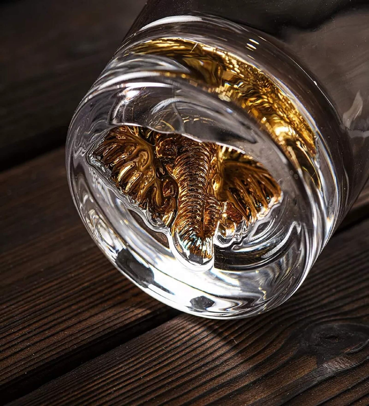 Melbify Unusual Gold Elephant Label Whiskey Glass My Store Whiskey Glasses