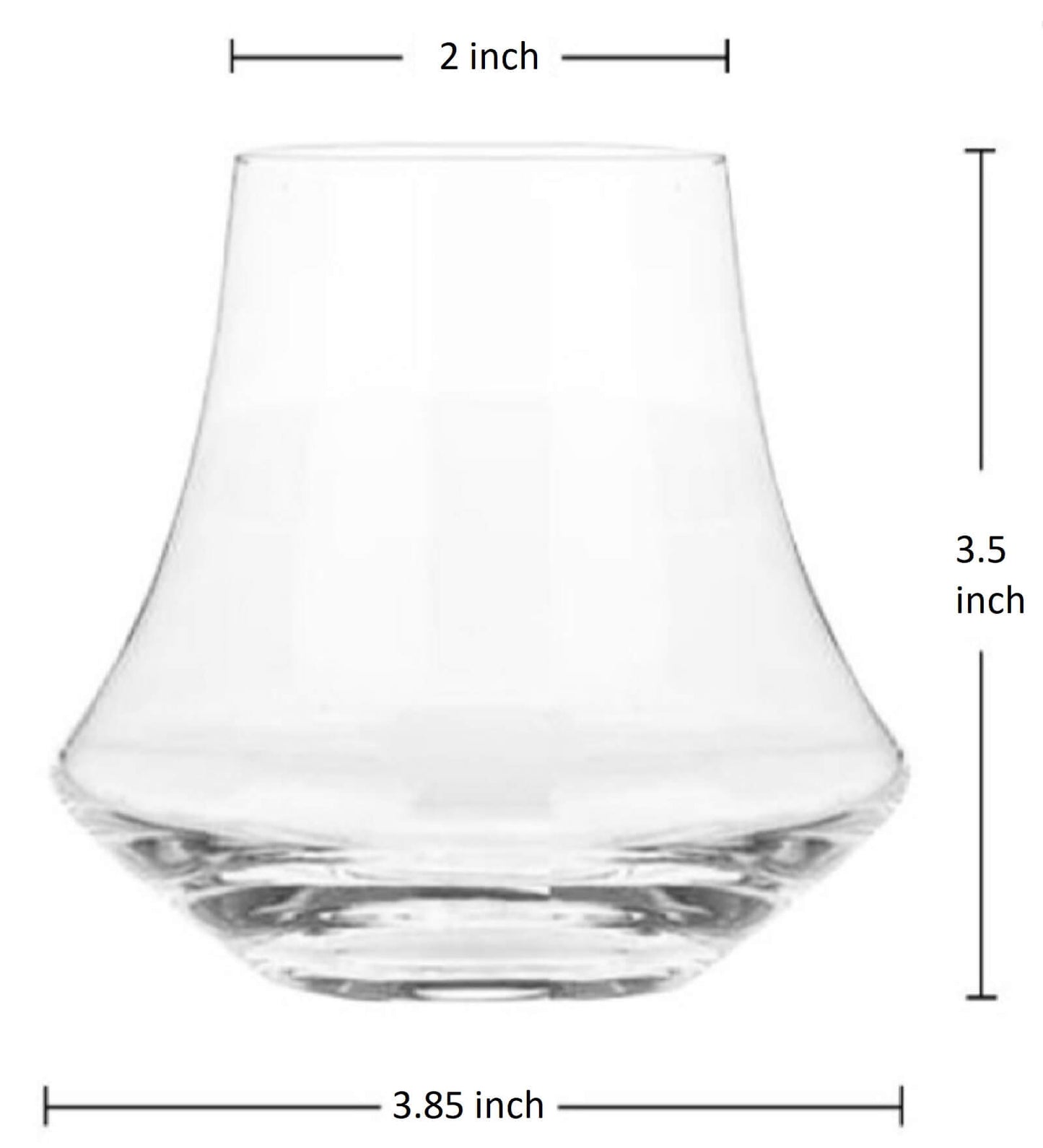 Shapey Girl Whiskey Glasses 360 ML My Store Whiskey Glasses