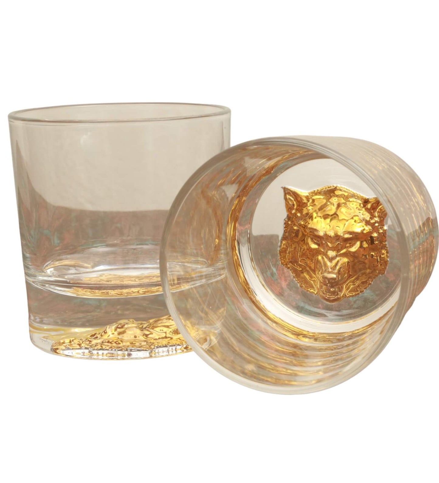 Melbify Unusual Gold Wolf Label Whiskey Glasses My Store Whiskey Glasses