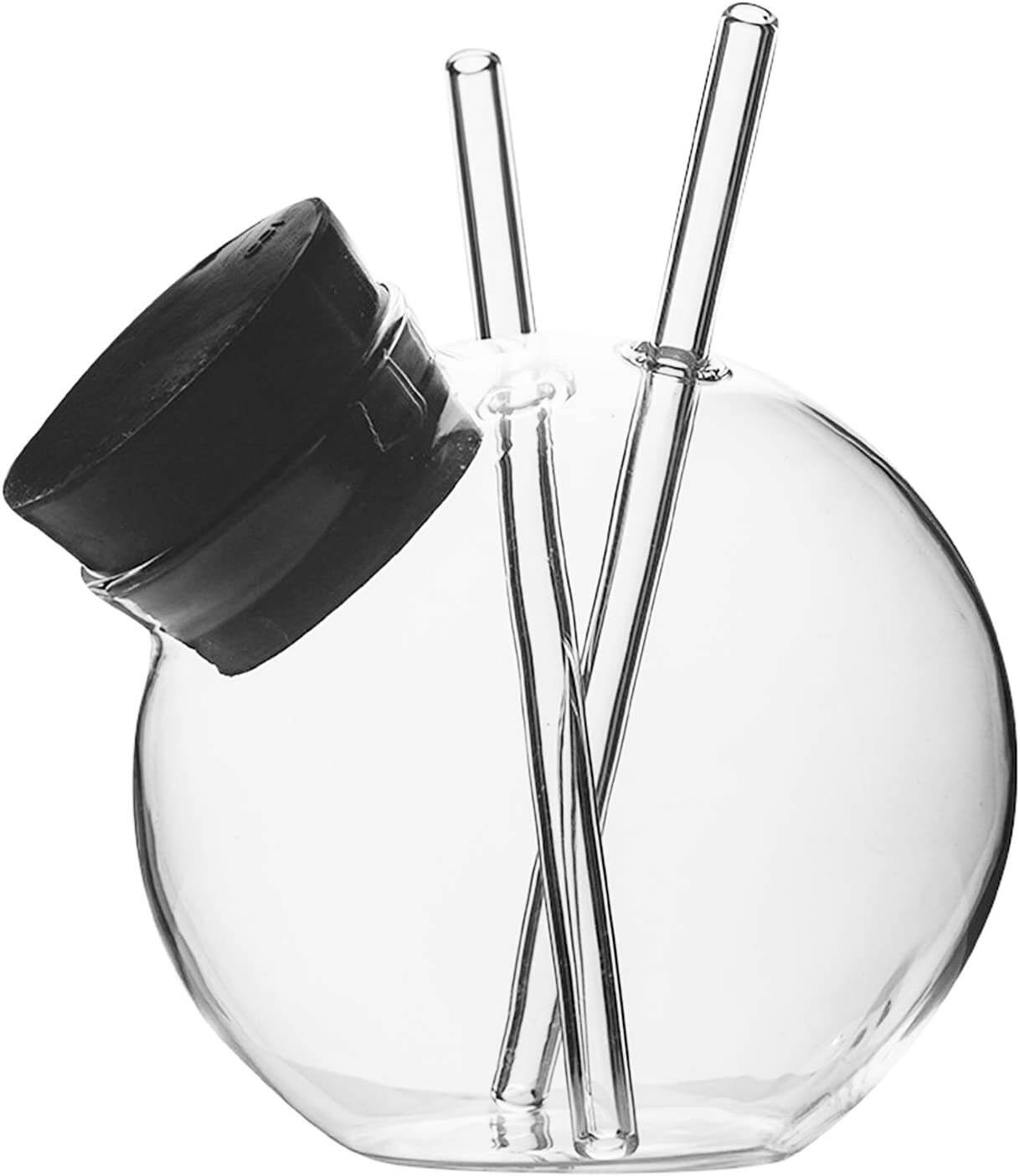 Fish Bowl Glass with Glass Straw 750ml melbify
