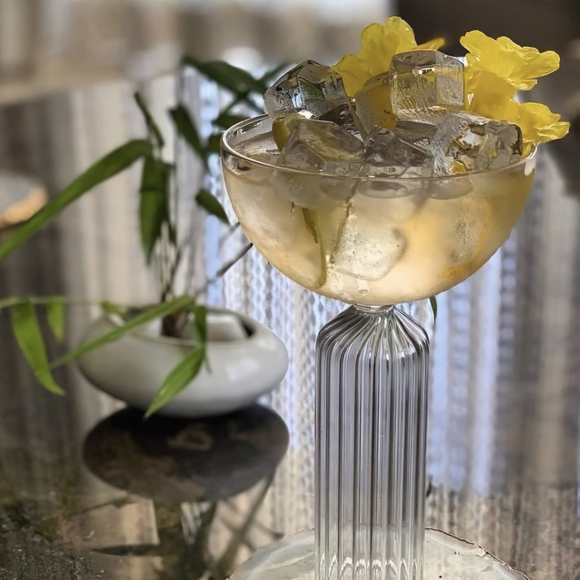 Ribbed Stem Cocktail Glass 250 ML melbify