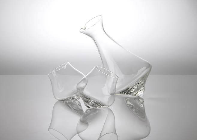 Rolly Polly Wine Decanter 1250 ml & 2 Glasses 330 ml melbify