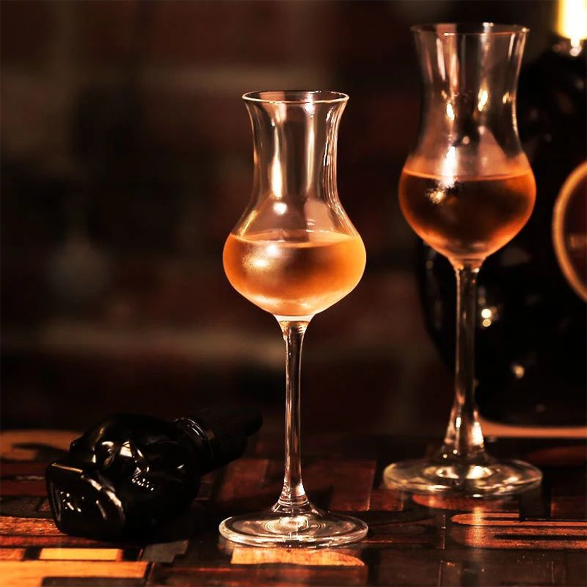 Melbify Nosing Glass with Stem | Volume 75ml | Wine, Whiskey, Brandy, Cognac Snifter | Crystal Glass | Large, Elegant Snifter for Cocktails