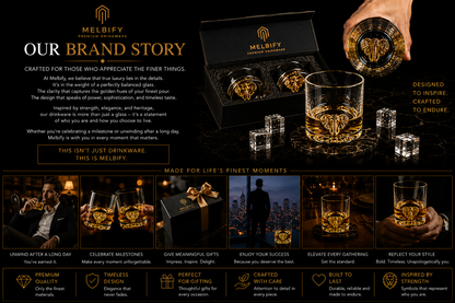 Melbify Elephant Whiskey Glass | 300 ml | Golden Whiskey Glasses|Big| Unique| Broad |Thick| Premium |Thick Bottom | Premium | Speciality Whiskey Glass | Gold Plated