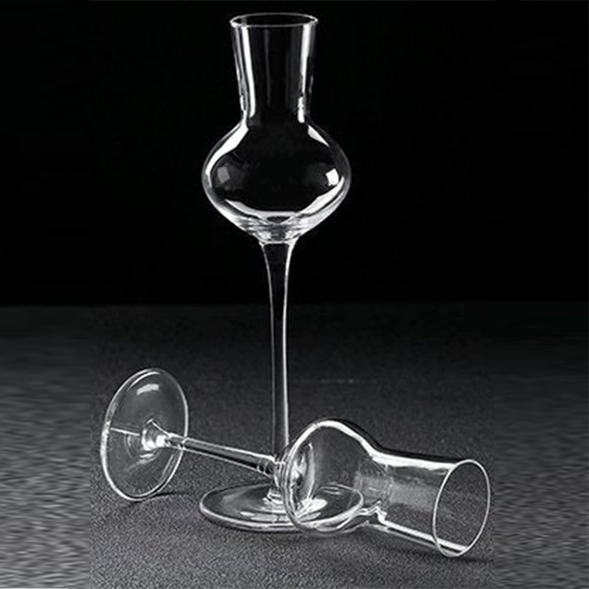 Melbify Nosing Glass with Stem | Volume 75ml | Wine, Whiskey, Brandy, Cognac Snifter | Crystal Glass | Large, Elegant Snifter for Cocktails