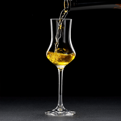 Melbify Nosing Glass with Stem | Volume 75ml | Wine, Whiskey, Brandy, Cognac Snifter | Crystal Glass | Large, Elegant Snifter for Cocktails