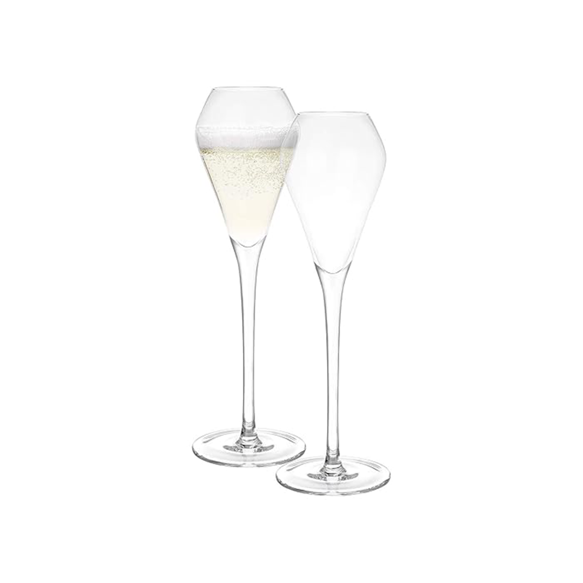 Melbify Diamond Wine Glasses | Volume 190 ml | Wide Mouth Crystal Wine Glass | Luxury Wine Glassware | Fancy Wine Glasses Gift Set | Designer Wine Glasses | Unique & Imported|