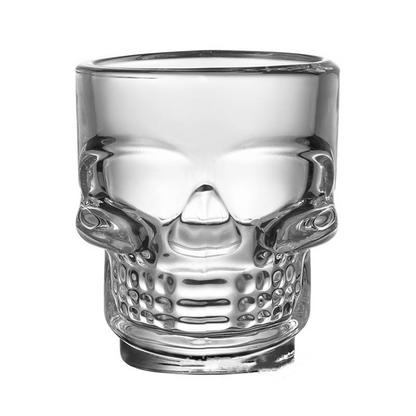 Melbify Skull Shot Glasses | 4 Pack |  25ml |  Tequila, Vodka, Jagermeister Shot Glasses Set | Party Favors | Gift Set