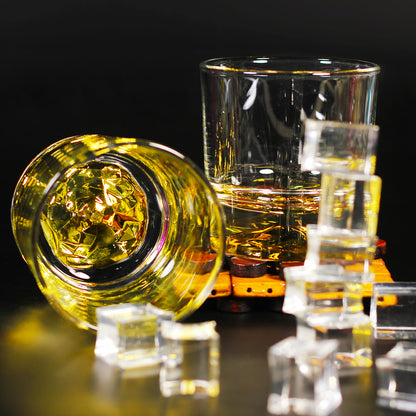 Melbify Italian Opera Whiskey Glasses |300 ml | Artistic | Designer Whiskey Glasses | Elegant | Premium| Royal | Luxurious | High end Expensive Whiskey Glasses with Gold Plated Bottom